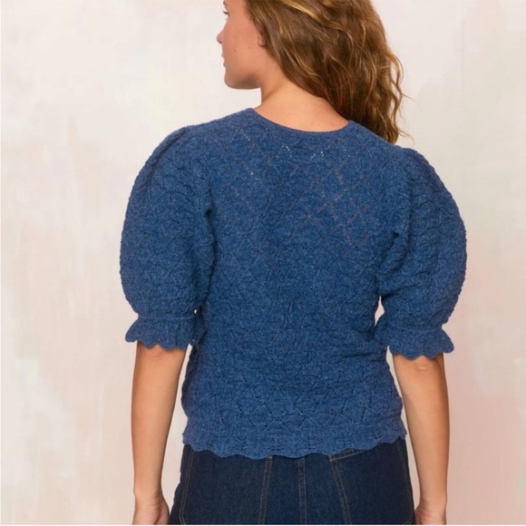Christy Dawn Blue Logan Alpaca Sweater - Picture 3 of 5